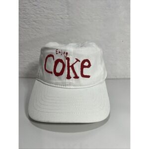 Coke‎ Hat. White Adjustable Strap Brand Is George. Funny. Frat. Collage